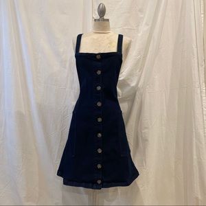 City Chic Denim Overall Dress